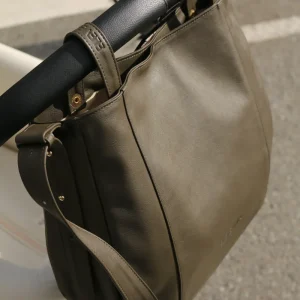 Bolso Piel con Piel Verde
