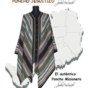 PONCHO O006/9 DE OVEJA MISIONERO «FAMILIA AVAR SARACHO» – DISPONIBLE