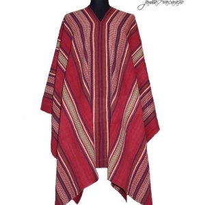 PONCHO DE OVEJA O001 RECREACIÓN PIEZA PERTENECIENTE A ROSAS «Serie de Recreación de Ponchos Históricos» – SOLO POR PEDIDO