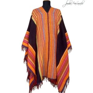 PONCHO DE OVEJA O002/2 PONCHO DE LABOR BICENTENARIO «Serie de Recreación de Ponchos Históricos» – SOLO POR PEDIDO