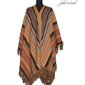 PONCHO DE OVEJA O006/002 JESUÍTICO  «Serie de Recreación de Ponchos Históricos» – SOLO POR PEDIDO