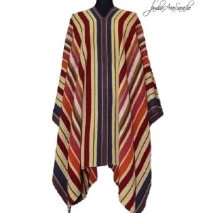 PONCHO DE OVEJA O006/008 JESUITICO «Serie de Recreación de Ponchos Históricos» – SOLO POR PEDIDO