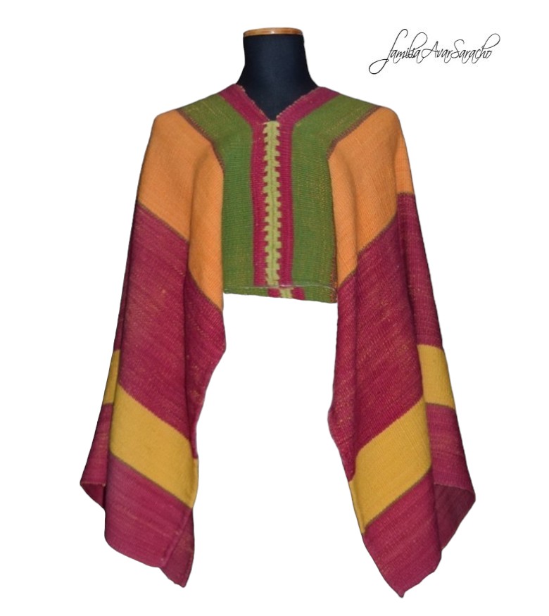 PONCHO CORTO PC625 – TRAMA Y URDIMBRE FINA – DISPONIBLE - Imagen 2