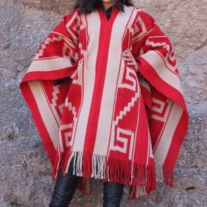 PONCHO ATADO A145 INCA – UN PAÑO. TRAMA FINA, URDIMBRE FINA – SOLO POR PEDIDO
