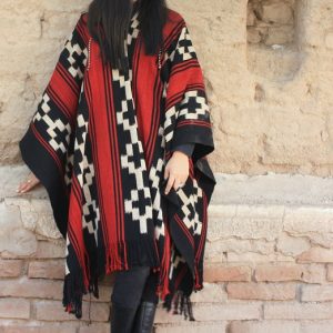 PONCHO ATADO A146 – UN PAÑO. TRAMA FINA, URDIMBRE FINA – SOLO POR PEDIDO