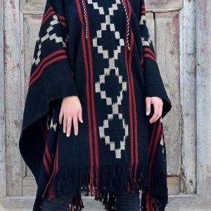 PONCHO ATADO A147 – UN PAÑO. TRAMA FINA, URDIMBRE FINA – SOLO POR PEDIDO