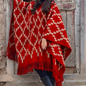 PONCHO ATADO A187 – UN PAÑO. TRAMA FINA, URDIMBRE FINA – SOLO POR PEDIDO
