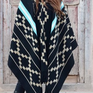 PONCHO ATADO A209 – UN PAÑO TRAMA FINA, URDIMBRE FINA