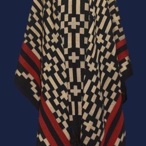 PONCHO ATADO A037 – UN PAÑO TRAMA FINA, URDIMBRE FINA – SOLO POR PEDIDO