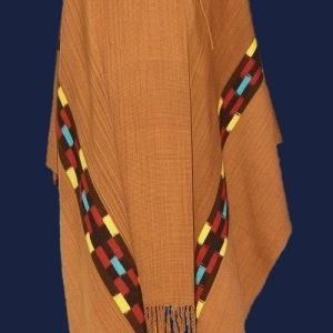 PONCHO ATADO A055 – (MANSEROS SANTIAGUEÑOS)- UN PAÑO. TRAMA FINA, URDIMBRE FINA (1)