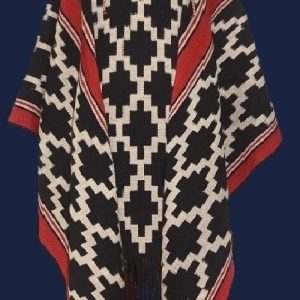 PONCHO ATADO A056 – UN PAÑO TRAMA FINA, URDIMBRE FINA
