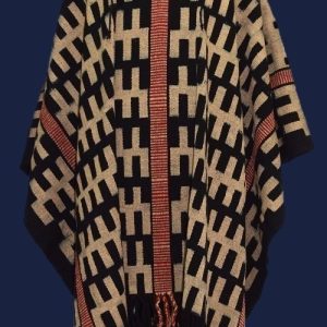 PONCHO ATADO A186 – UN PAÑO TRAMA FINA, URDIMBRE FINA – SOLO POR PEDIDO