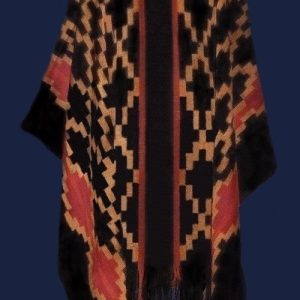 PONCHO ATADO A188 – UN PAÑO TRAMA FINA, URDIMBRE FINA