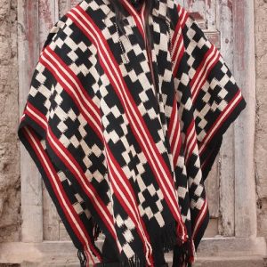 PONCHO ATADO A192 – UN PAÑO – TRAMA FINA, URDIMBRE FINA