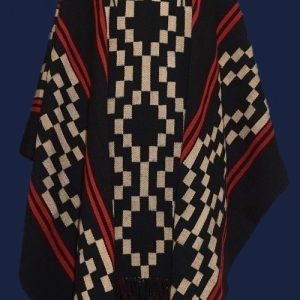 PONCHO ATADO A194 – UN PAÑO. TRAMA FINA, URDIMBRE FINA