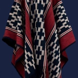 PONCHO ATADO A207 – UN PAÑO TRAMA FINA, URDIMBRE FINA
