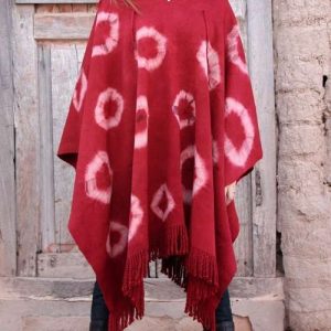 PONCHO DE ARGOLLAS G101 – UN PAÑO – TRAMA Y URDIMBRE FINA -SOLO POR PEDIDO