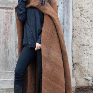 PONCHO DE LLAMA L310 GRUESO, LARGO – SOLO POR PEDIDO