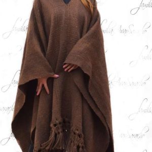 PONCHO DE LLAMA L314 GRUESO CON RAPACEJO – SOLO POR PEDIDO