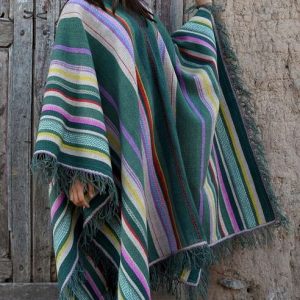 PONCHO DE OVEJA O006/005 JESUITICO  «Serie de Recreación de Ponchos Históricos» – SOLO POR PEDIDO