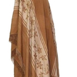 PONCHO DE VICUÑA V112 HILADO FINO, BORDADO – SOLO POR PEDIDO