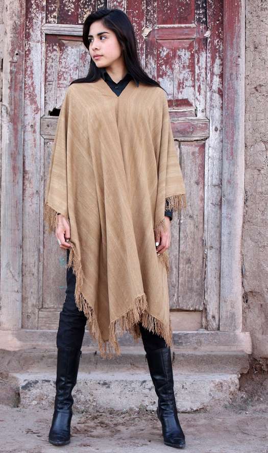 PONCHO DE VICUÑA V200 HILADO FINO – SOLO POR PEDIDO
