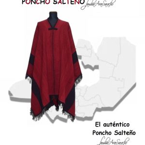 PONCHO O004 DE OVEJA SALTEÑO «FAMILIA AVAR SARACHO»  – DISPONIBLE