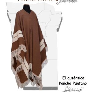 PONCHO L020 DE LLAMA PUNTANO «FAMILIA AVAR SARACHO» – SOLO POR PEDIDO