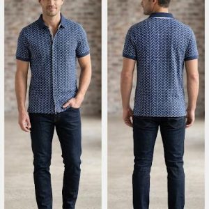 Polo Camisero Estampado
