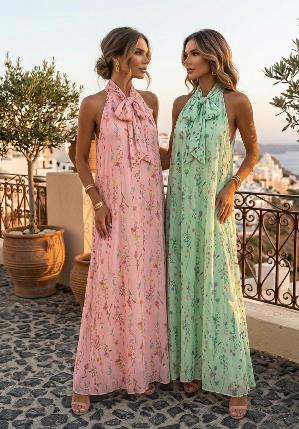 Vestido Maxi Halter «Wildflower»