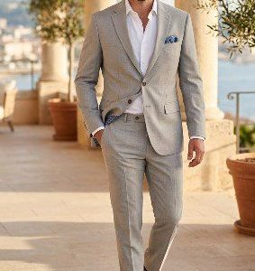 Traje Hombre Normal Fit Texturizado
