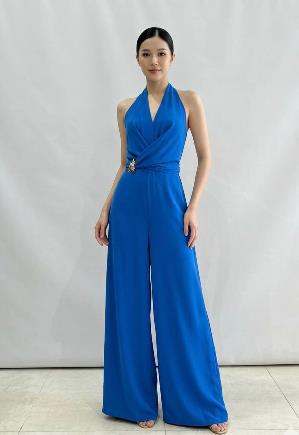 Mono Largo Cruzado Escote Halter