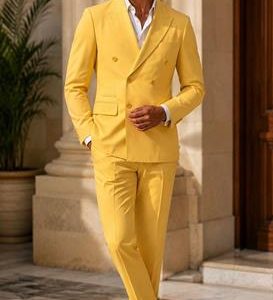 Traje Cruzado Slim Fit