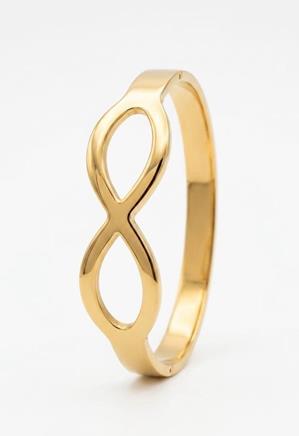 Brazalete Rígido Infinito en Acero