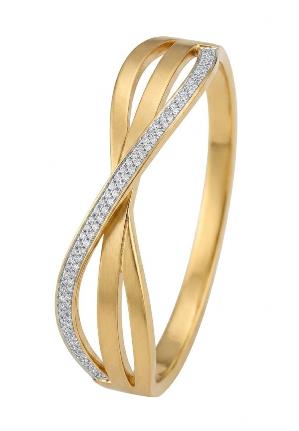 Brazalete Infinito Intercalado y Brillantes