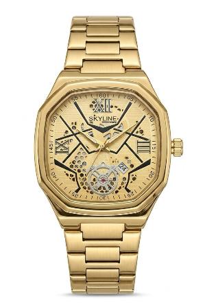 Reloj Acero Estilo Skeleton