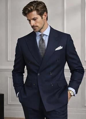 Traje Cruzado con Forro Floral