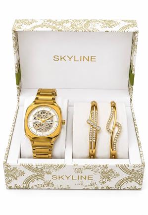 Conjunto Reloj Skyline Esfera Skeleton