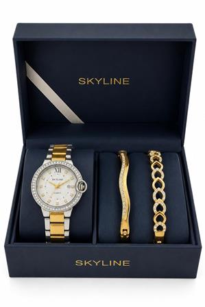 Conjunto Skyline Quartz Acero Mujer
