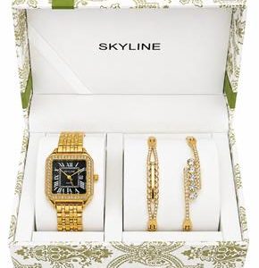 Set Skyline Mujer Acero Inox