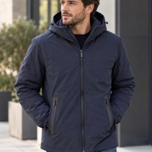 Parka Acolchada con Capucha de Visera