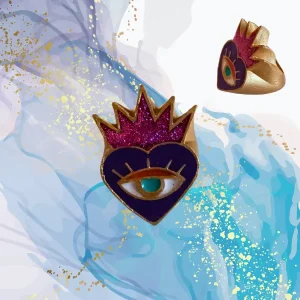 Anillo Mira Reina morado
