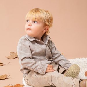 Camisa Cuadrille Beige