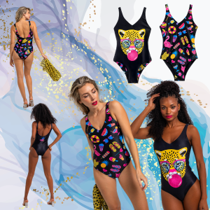 Bañador reversible Summer Time Leopardo Chicle Lolina