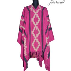 PONCHO ATADO A060 –  UN PAÑO – TRAMA Y URDIMBRE FINA – SOLO POR PEDIDO
