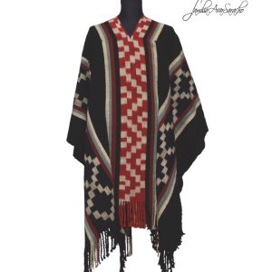 PONCHO ATADO A013/2  – UN PAÑO – TRAMA Y URDIMBRE FINA – SE REALIZA POR PEDIDO
