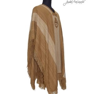 PONCHO DE VICUÑA V130 HILADO FINO, BORDADO – SOLO POR PEDIDO