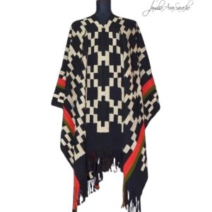 PONCHO ATADO A018 –  UN PAÑO – TRAMA Y URDIMBRE FINA – SE REALIZA POR PEDIDO