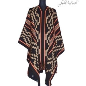 PONCHO ATADO A021 –  UN PAÑO – TRAMA Y URDIMBRE FINA – SOLO POR PEDIDO