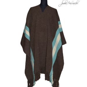 PONCHO DE OVEJA O050/003 ARGENTINO MARRÓN 2 – UN PAÑO – DISPONIBLE